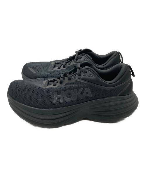 HOKAONEONE（ホカオネオネ）HOKAONEONE (ホカオネオネ) BONDI 8 WIDE/ボンダイ 8 ワイド  ブラック サイズ:26.5の古着・服飾アイテム