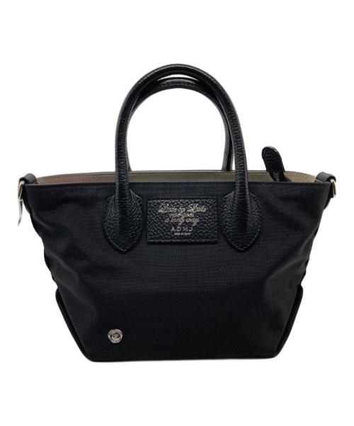 A.D.M.J.（エーディーエムジェイ）A.D.M.J. (エーディーエムジェイ) ボトムアクセントショルダーバッグ ブラックの古着・服飾アイテム