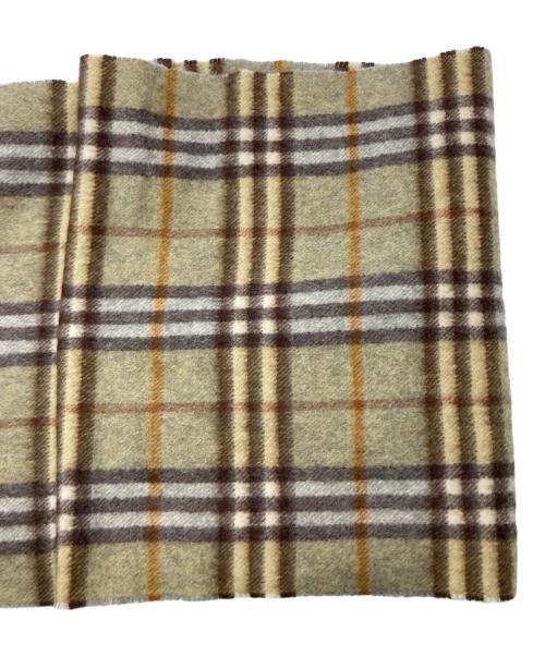 Burberry's（バーバリー）Burberry's (バーバリーズ) カシミヤマフラー カーキの古着・服飾アイテム
