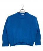 GALERIE VIEギャルリーヴィー）の古着「ファインウール クルーネックプルオーバー」｜ブルー