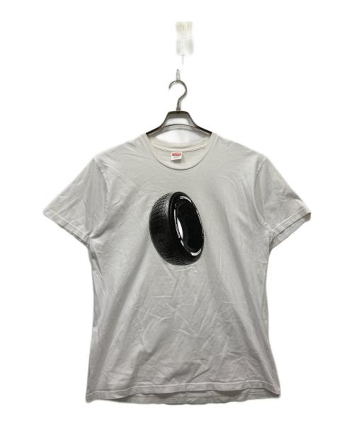 SUPREME（シュプリーム）Supreme (シュプリーム) tire tee ホワイト サイズ:Lの古着・服飾アイテム