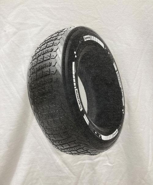 SUPREME（シュプリーム）Supreme (シュプリーム) tire tee ホワイト サイズ:Lの古着・服飾アイテム