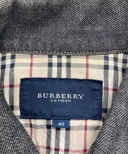 BURBERRY LONDON（バーバリーロンドン）BURBERRY LONDON (バーバリーロンドン) デニムジャケット ブラック サイズ:40の古着・服飾アイテム