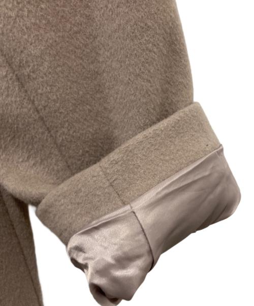 green label relaxing（グリーンレーベルリラクシング）green label relaxing (グリーンレーベルリラクシング) ショートビーバー ノーカラー コート グレー サイズ:40の古着・服飾アイテム