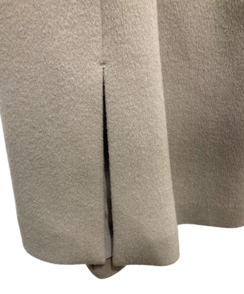 green label relaxing（グリーンレーベルリラクシング）green label relaxing (グリーンレーベルリラクシング) ショートビーバー ノーカラー コート グレー サイズ:40の古着・服飾アイテム