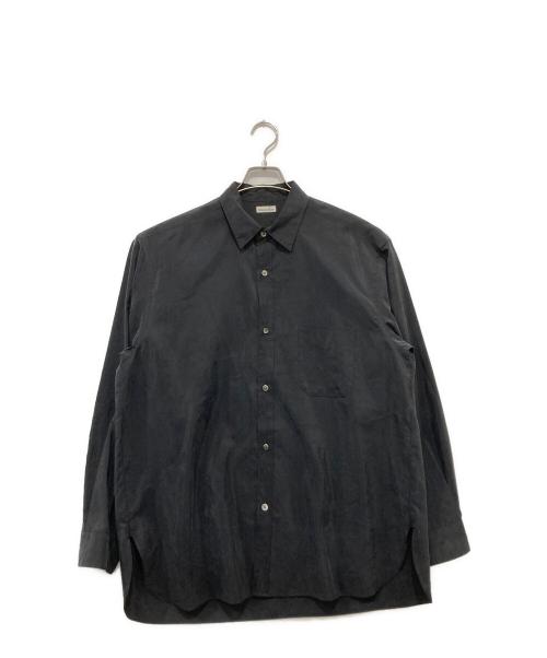 STEVEN ALAN（スティーブンアラン）STEVEN ALAN (スティーブンアラン) シルク混シャツ ブラック サイズ:Lの古着・服飾アイテム