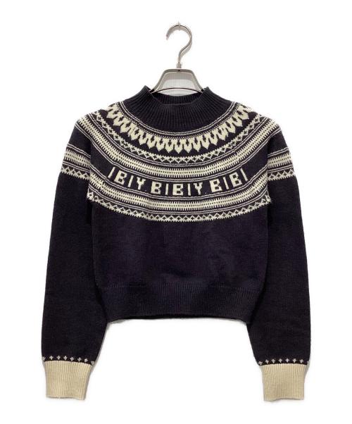 Bibiy.（ビビィ）Bibiy. (ビビィ) HOLIDAY KNIT ネイビー サイズ:FREEの古着・服飾アイテム
