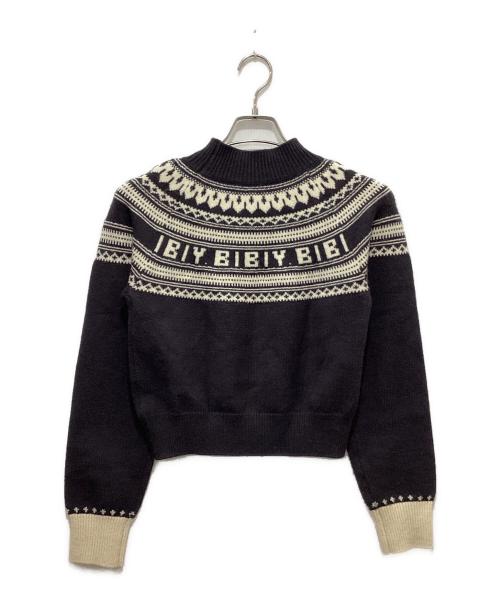 Bibiy.（ビビィ）Bibiy. (ビビィ) HOLIDAY KNIT ネイビー サイズ:FREEの古着・服飾アイテム