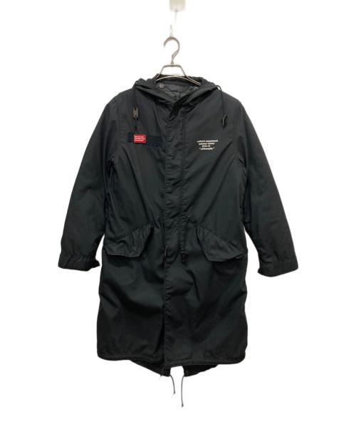 ALPHA（アルファ）ALPHA (アルファ) uniform experiment (ユニフォームエクスペリメント) モッズコート ブラック サイズ:Sの古着・服飾アイテム