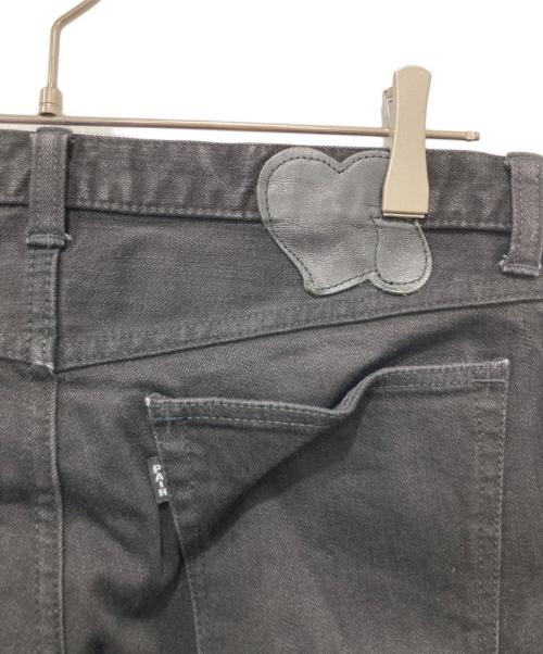 NUMBER (N)INE（ナンバーナイン）NUMBER (N)INE (ナンバーナイン) ブラックデニムパンツ ブラック サイズ:2の古着・服飾アイテム