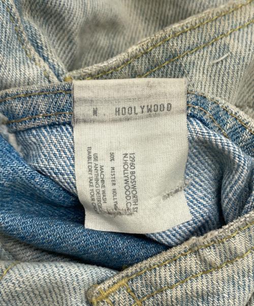 N.HOOLYWOOD（エヌ ハリウッド）N.HOOLYWOOD (エヌ ハリウッド) リペア加工デニムパンツ インディゴ サイズ:36の古着・服飾アイテム