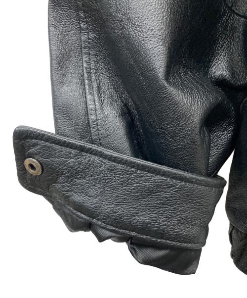CROFT&BARROW（クロフトアンドバロー）CROFT&BARROW (クロフトアンドバロー) レザージャケット ブラック サイズ:Mの古着・服飾アイテム