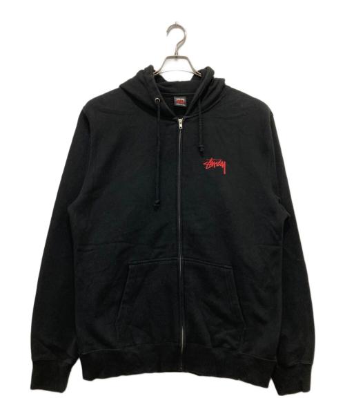 stussy（ステューシー）stussy (ステューシー) ジップパーカー ブラック サイズ:XLの古着・服飾アイテム