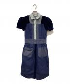 MIU MIUミュウミュウ）の古着「半袖ワンピース」｜ブルー