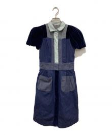 MIU MIU（ミュウミュウ）の古着「半袖ワンピース」｜ブルー