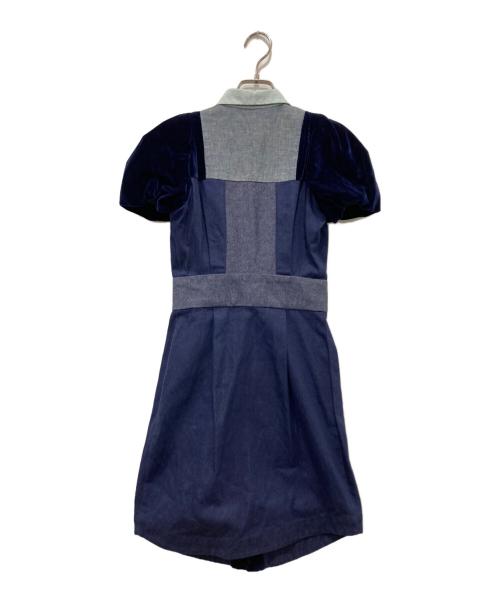 MIU MIU（ミュウミュウ）MIU MIU (ミュウミュウ) 半袖ワンピース ブルー サイズ:36の古着・服飾アイテム