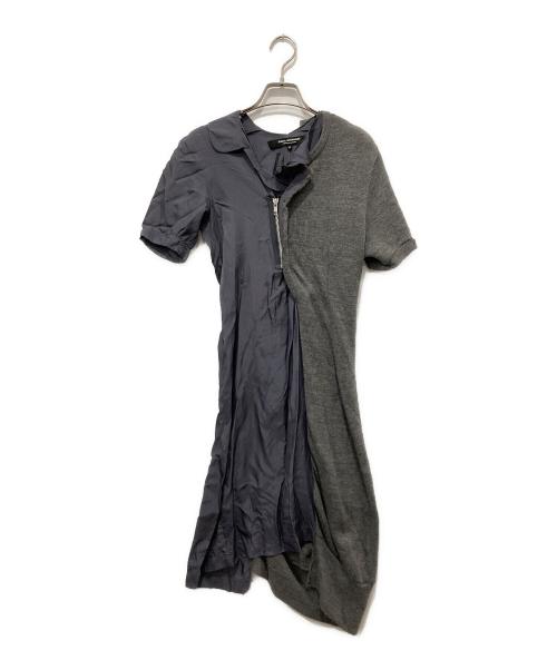 JUNYA WATANABE COMME des GARCONS（(ジュンヤワタナベ コムデギャルソン）JUNYA WATANABE COMME des GARCONS ((ジュンヤワタナベ コムデギャルソン) ニットレイヤードワンピース グレー サイズ:SSの古着・服飾アイテム