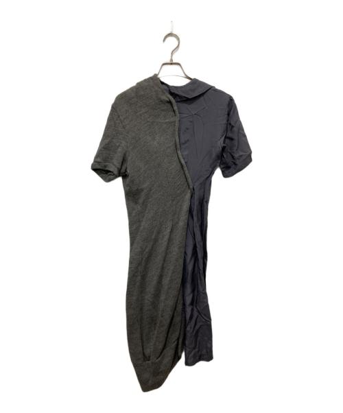 JUNYA WATANABE COMME des GARCONS（(ジュンヤワタナベ コムデギャルソン）JUNYA WATANABE COMME des GARCONS ((ジュンヤワタナベ コムデギャルソン) ニットレイヤードワンピース グレー サイズ:SSの古着・服飾アイテム