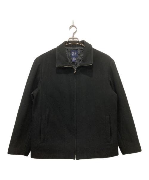 GAP（ギャップ）GAP (ギャップ) Stand Collar Wool Jacket ブラック サイズ:Lの古着・服飾アイテム