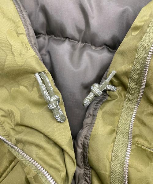 A BATHING APE（ア ベイシング エイプ）A BATHING APE (ア ベイシング エイプ) M-43カモ柄ダウンジャケット カーキ サイズ:Sの古着・服飾アイテム