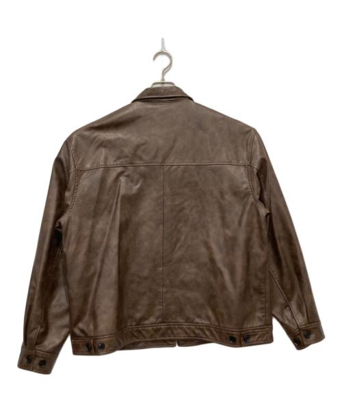 B:MING by BEAMS（ビーミングバイビームス）B:MING by BEAMS (ビーミングバイビームス) フェイクレザージャケット ブラウン サイズ:Mの古着・服飾アイテム