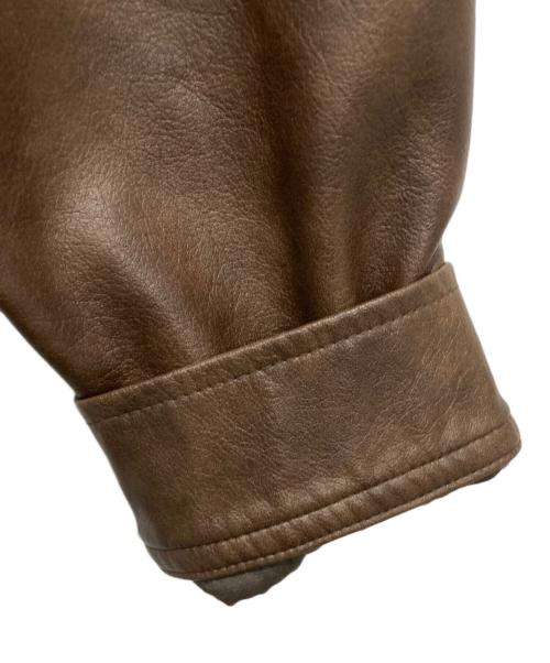 B:MING by BEAMS（ビーミングバイビームス）B:MING by BEAMS (ビーミングバイビームス) フェイクレザージャケット ブラウン サイズ:Mの古着・服飾アイテム