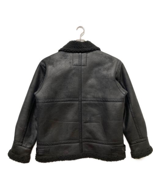 ALPHA（アルファ）ALPHA (アルファ) B-3 フェイクムートンジャケット ブラック サイズ:Mの古着・服飾アイテム