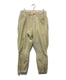 BLACK SIGN（ブラックサイン）の古着「コーデュロイジョッパーズパンツ」｜アイボリー