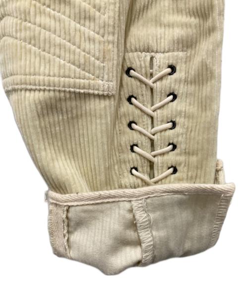 BLACK SIGN（ブラックサイン）BLACK SIGN (ブラックサイン) コーデュロイジョッパーズパンツ アイボリー サイズ:30の古着・服飾アイテム