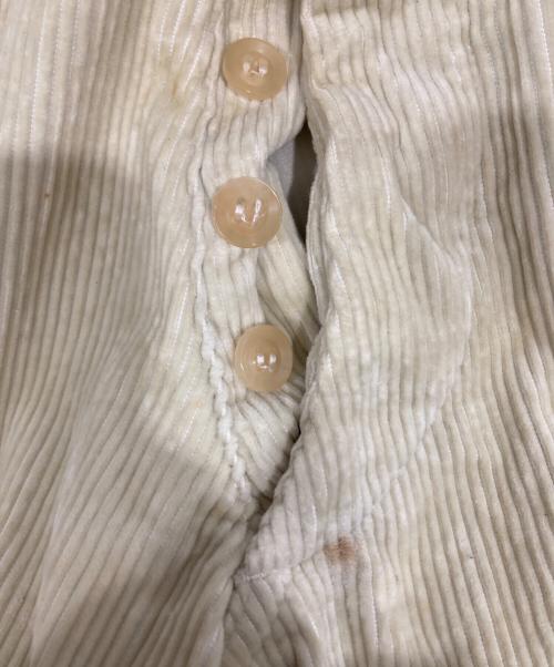 BLACK SIGN（ブラックサイン）BLACK SIGN (ブラックサイン) コーデュロイジョッパーズパンツ アイボリー サイズ:30の古着・服飾アイテム