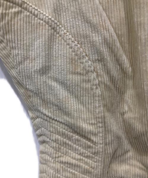 BLACK SIGN（ブラックサイン）BLACK SIGN (ブラックサイン) コーデュロイジョッパーズパンツ アイボリー サイズ:30の古着・服飾アイテム