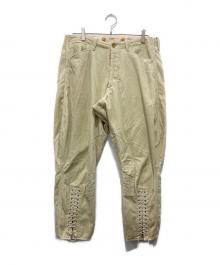 BLACK SIGN（ブラックサイン）の古着「コーデュロイジョッパーズパンツ」｜アイボリー