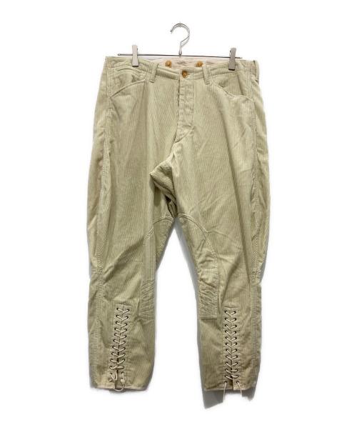 BLACK SIGN（ブラックサイン）BLACK SIGN (ブラックサイン) コーデュロイジョッパーズパンツ アイボリー サイズ:34の古着・服飾アイテム