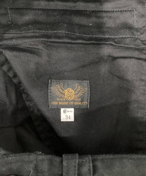 BLACK SIGN（ブラックサイン）BLACK SIGN (ブラックサイン) ジョッパーズパンツ ブラック サイズ:34の古着・服飾アイテム