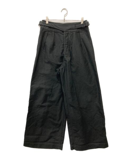 BLACK SIGN（ブラックサイン）BLACK SIGN (ブラックサイン) Moleskin Wide Gurkha Pants ブラック サイズ:32の古着・服飾アイテム