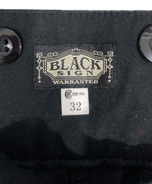BLACK SIGN（ブラックサイン）BLACK SIGN (ブラックサイン) Moleskin Wide Gurkha Pants ブラック サイズ:32の古着・服飾アイテム