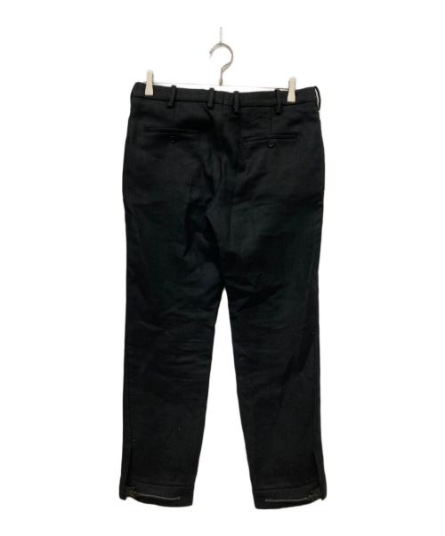 NEIL BARRETT（ニールバレット）NEIL BARRETT (ニールバレット) 裾ジップデザインスラックス ブラック サイズ:48の古着・服飾アイテム