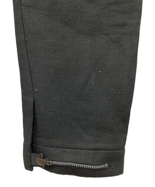 NEIL BARRETT（ニールバレット）NEIL BARRETT (ニールバレット) 裾ジップデザインスラックス ブラック サイズ:48の古着・服飾アイテム