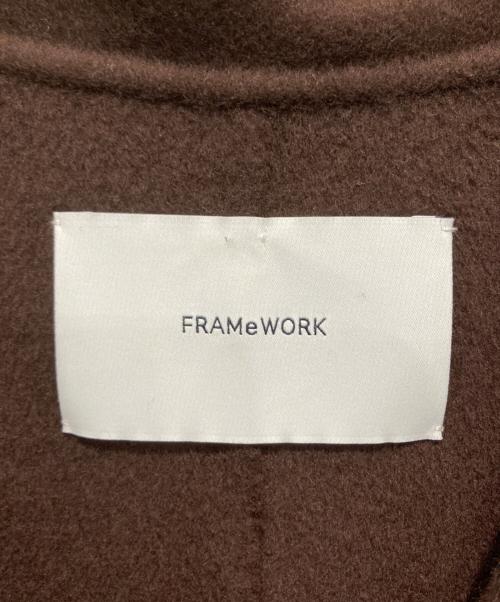 FRAMeWORK（フレームワーク）FRAMeWORK (フレームワーク) ハミルトンリバーテーラードコート ブラウン サイズ:34の古着・服飾アイテム