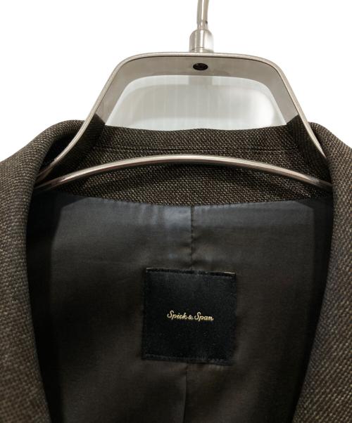 Spick and Span（スピック＆スパン）Spick and Span (スピックアンドスパン) Spick and Span メランジダブルブレストジレ ブラウン サイズ:38の古着・服飾アイテム