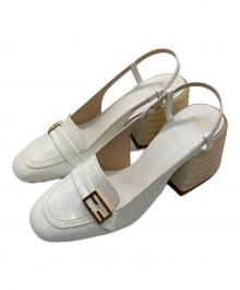 FENDI（フェンディ）の古着「decolette Aperta vitello」｜ホワイト