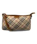 BURBERRY BLUE LABELバーバリーロンドンブルーレーベル）の古着「ショルダーバッグ」｜ベージュ