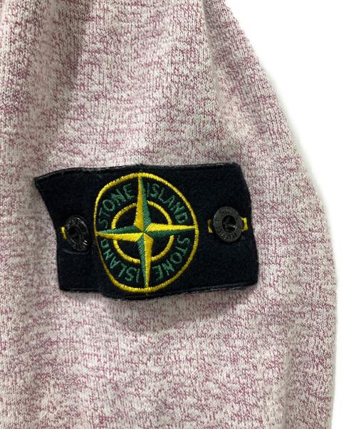 STONE ISLAND（ストーンアイランド）STONE ISLAND (ストーンアイランド) Crew neck cotton nylon knit ピンク サイズ:Sの古着・服飾アイテム