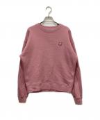 maison kitsuneメゾンキツネ）の古着「スウェット」｜ピンク