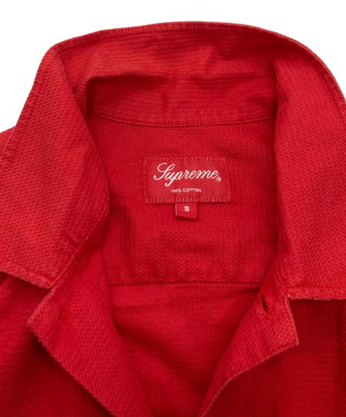 SUPREME（シュプリーム）SUPREME (シュプリーム) Pinhole S/S Shirt 19SS レッド サイズ:Sの古着・服飾アイテム