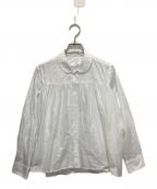TAO COMME des GARCONSタオ コムデギャルソン）の古着「丸襟ギャザーシャツ」｜ホワイト