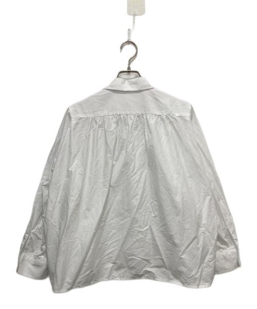 TAO COMME des GARCONS（タオ コムデギャルソン）TAO COMME des GARCONS (タオ コムデギャルソン) 丸襟ギャザーシャツ ホワイト サイズ:Mの古着・服飾アイテム