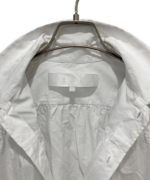 TAO COMME des GARCONS（タオ コムデギャルソン）TAO COMME des GARCONS (タオ コムデギャルソン) 丸襟ギャザーシャツ ホワイト サイズ:Mの古着・服飾アイテム