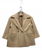 UNITED ARROWSユナイテッドアローズ）の古着「Aラインテーラードショートコート」｜ベージュ