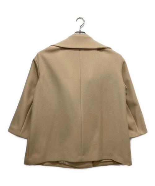 UNITED ARROWS（ユナイテッドアローズ）UNITED ARROWS (ユナイテッドアローズ) Aラインテーラードショートコート ベージュ サイズ:36の古着・服飾アイテム